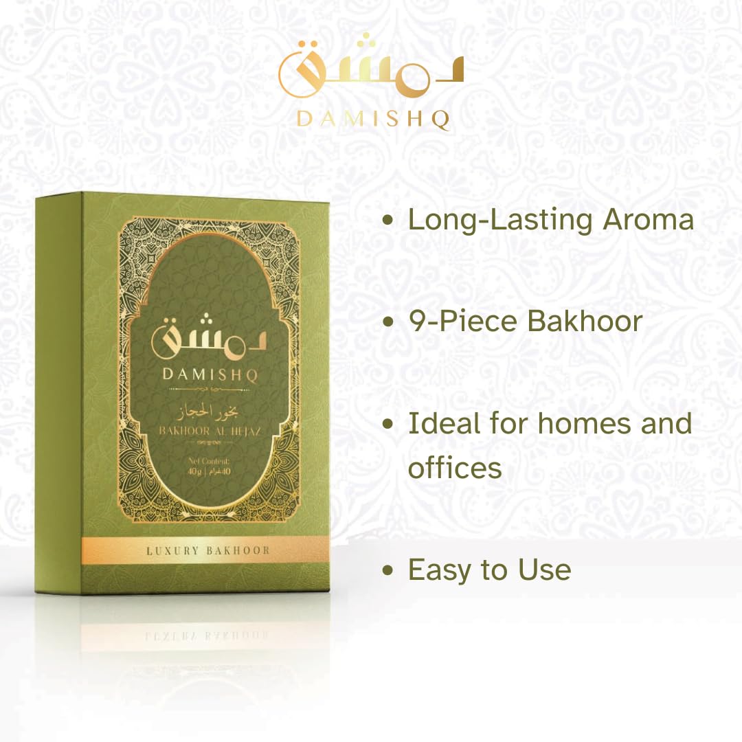 Damishq | Al Hejaz Premium Arabic Bakhoor Incense | 9 Pcs 40g - Image 5