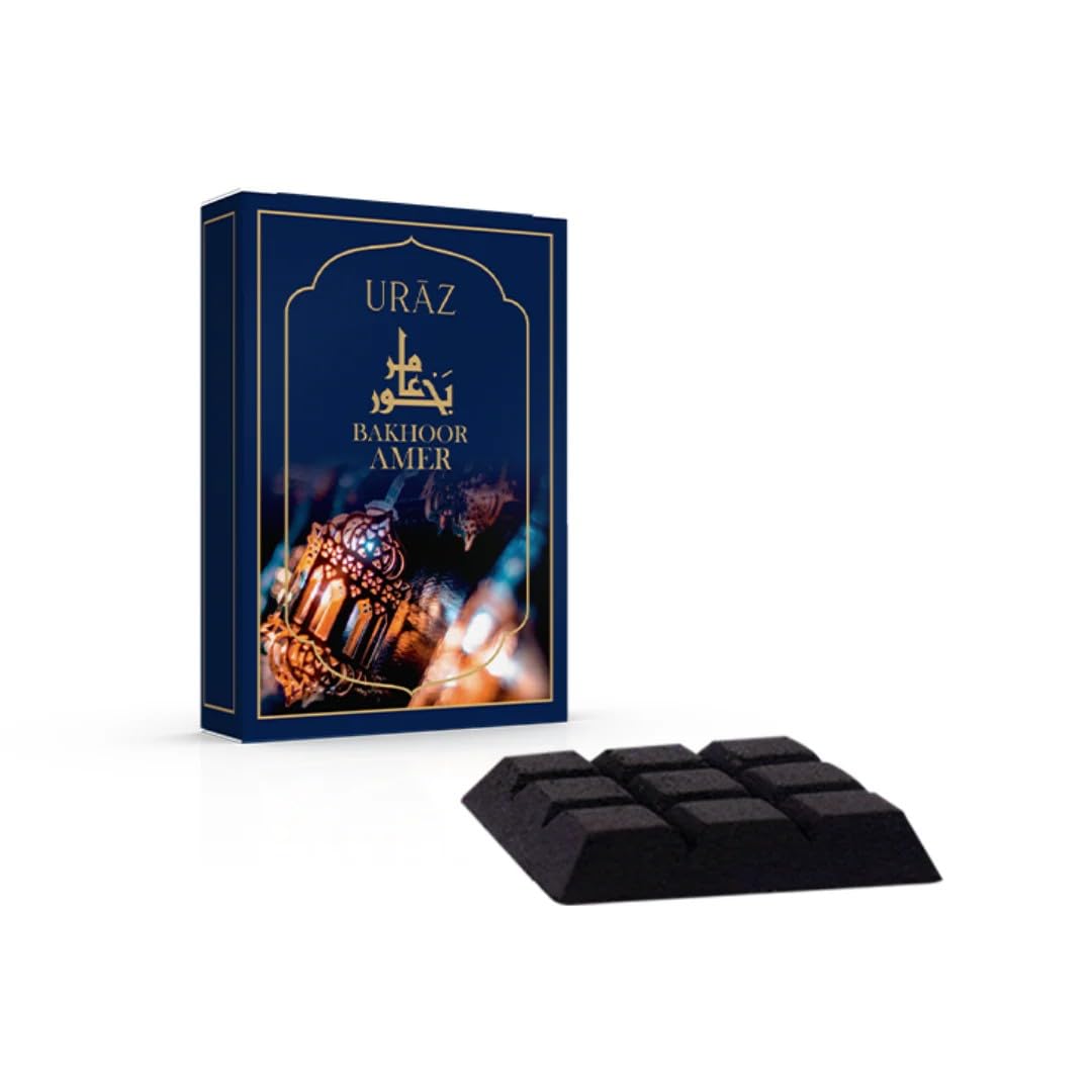 URAZ | Amer Premium Arabian Bakhoor Incense | 9 Pcs 40g - Image 2