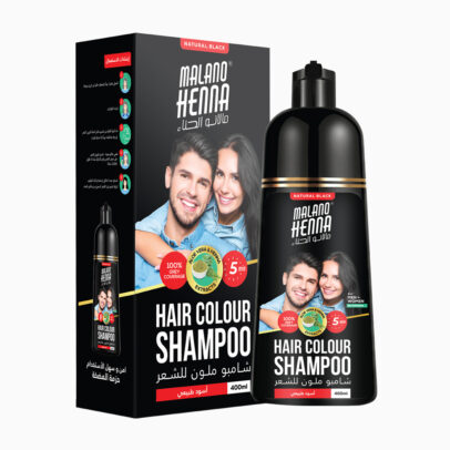 Malano | Henna Hair Colour Shampoo | Natural Black | 400ml