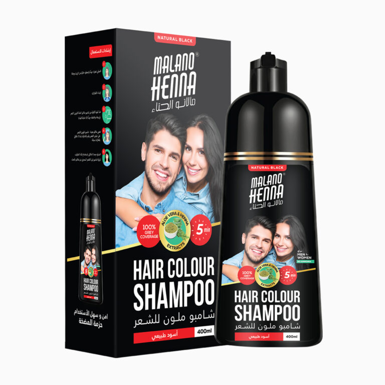 Malano | Henna Hair Colour Shampoo | Natural Black | 400ml