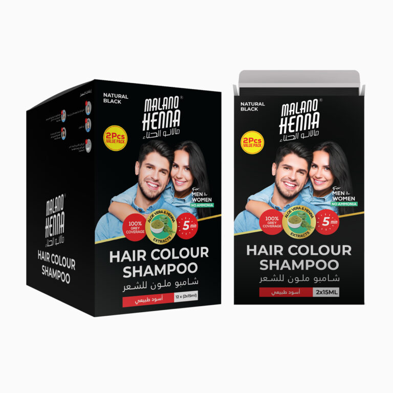 Malano | Henna Hair Colour Shampoo | Natural Black | 30ml