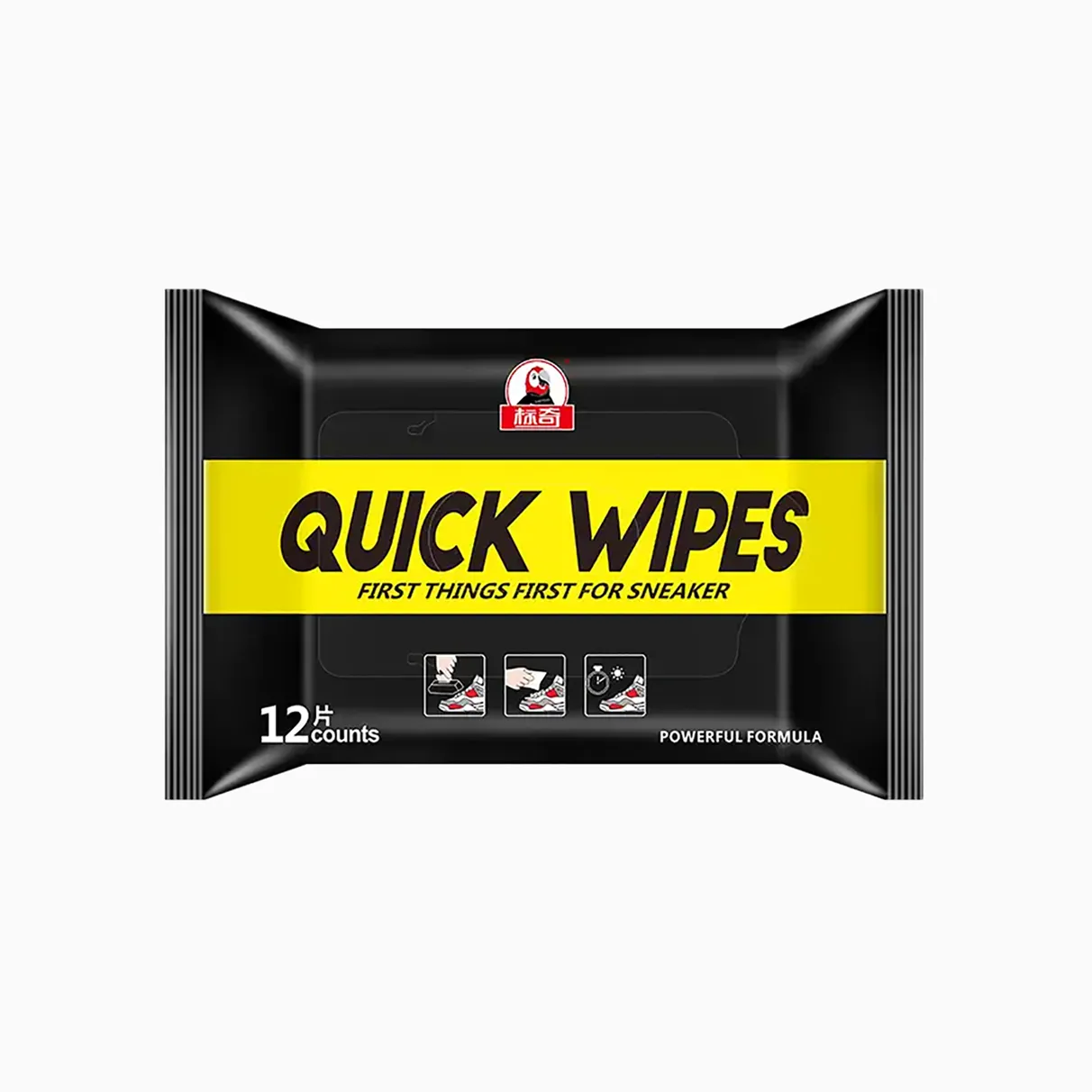Quick WipesShoe-cleaning wet wipes, 12 sheets/pack