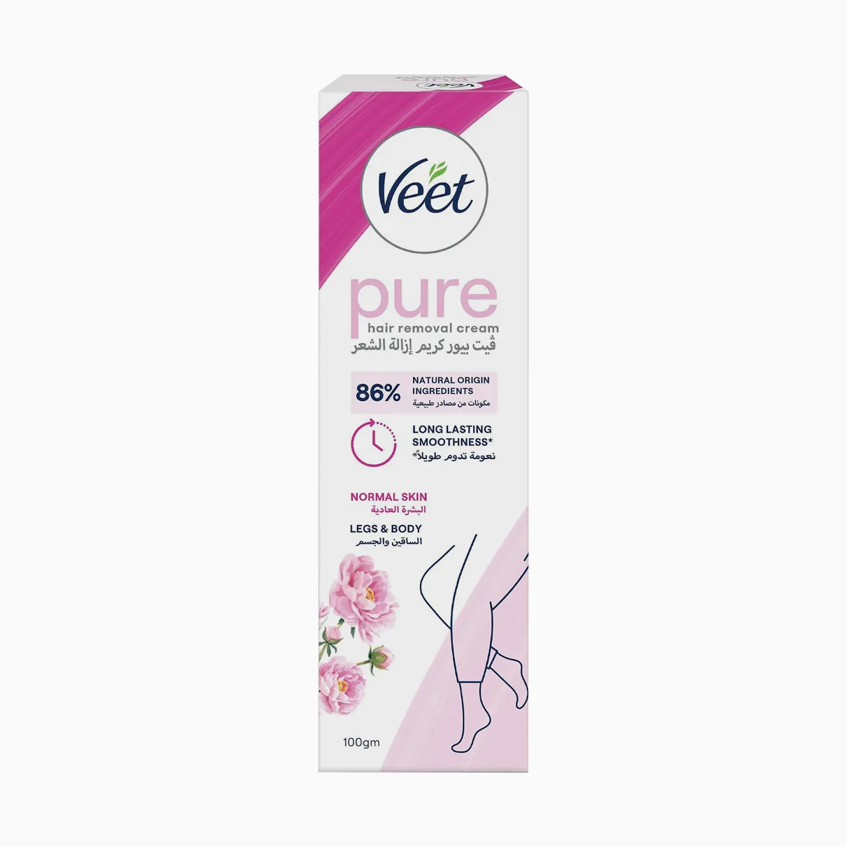 Veet | Silky Fresh Hair Removal Cream for Normal Skin,Legs & Body | 100g